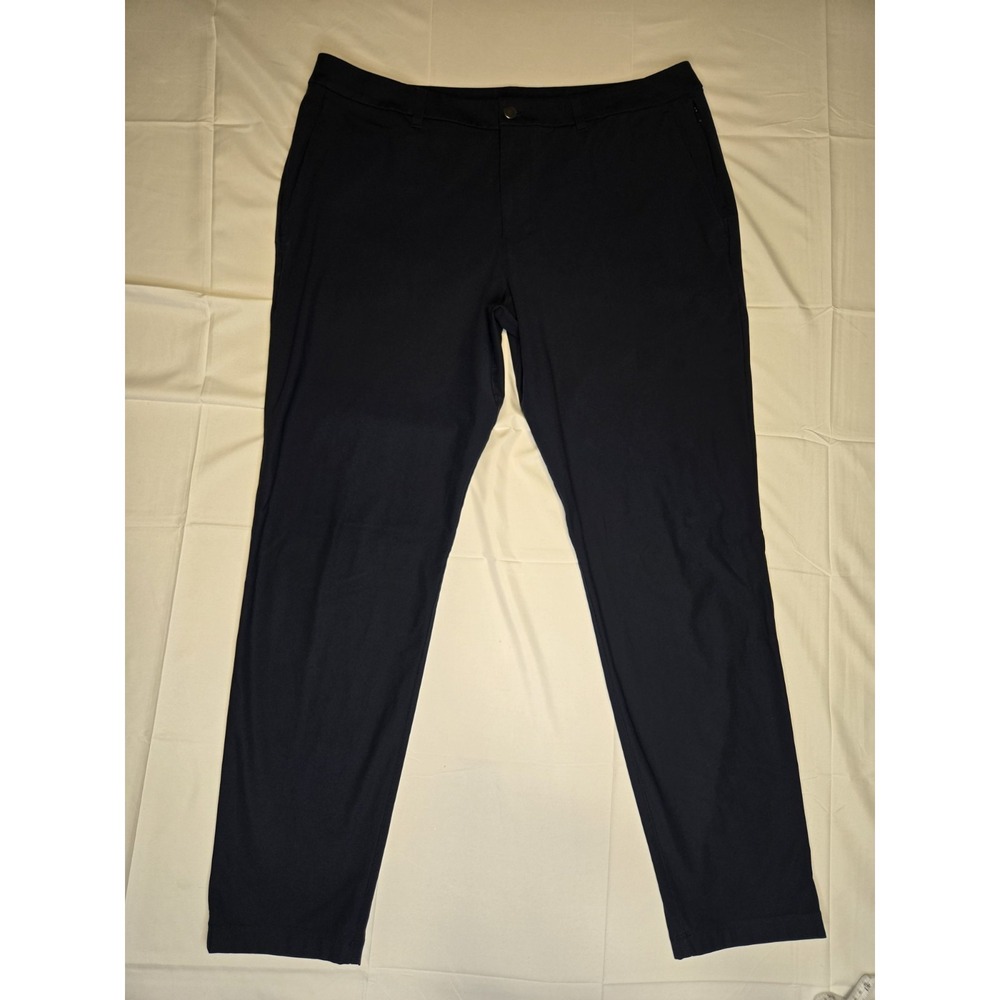 Lululemon Pants Mens 38x30.5" Navy Blue Commission Performance ABC Zip Pocket